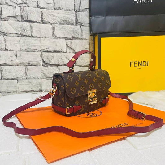 Brown Monogrammed Handbag